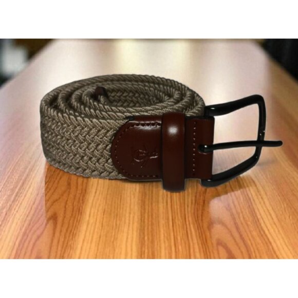Penguin Golf Brand Belt Beige Tan Stretch Weaved  41" Unused Condition Preppy - Picture 1 of 6